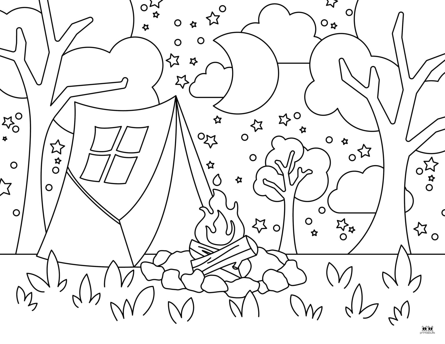 Camping Coloring Pages - 25 Free Printables 