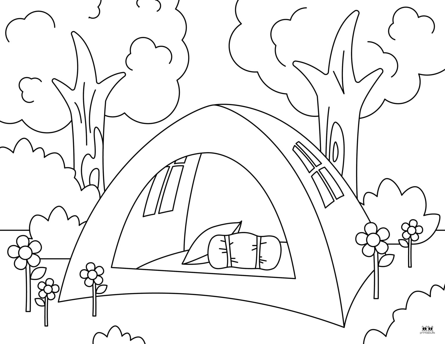 Camping Coloring Pages - 25 FREE Printables | Printabulls