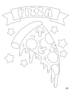 Pizza Coloring Pages - 32 FREE Printables | Printabulls