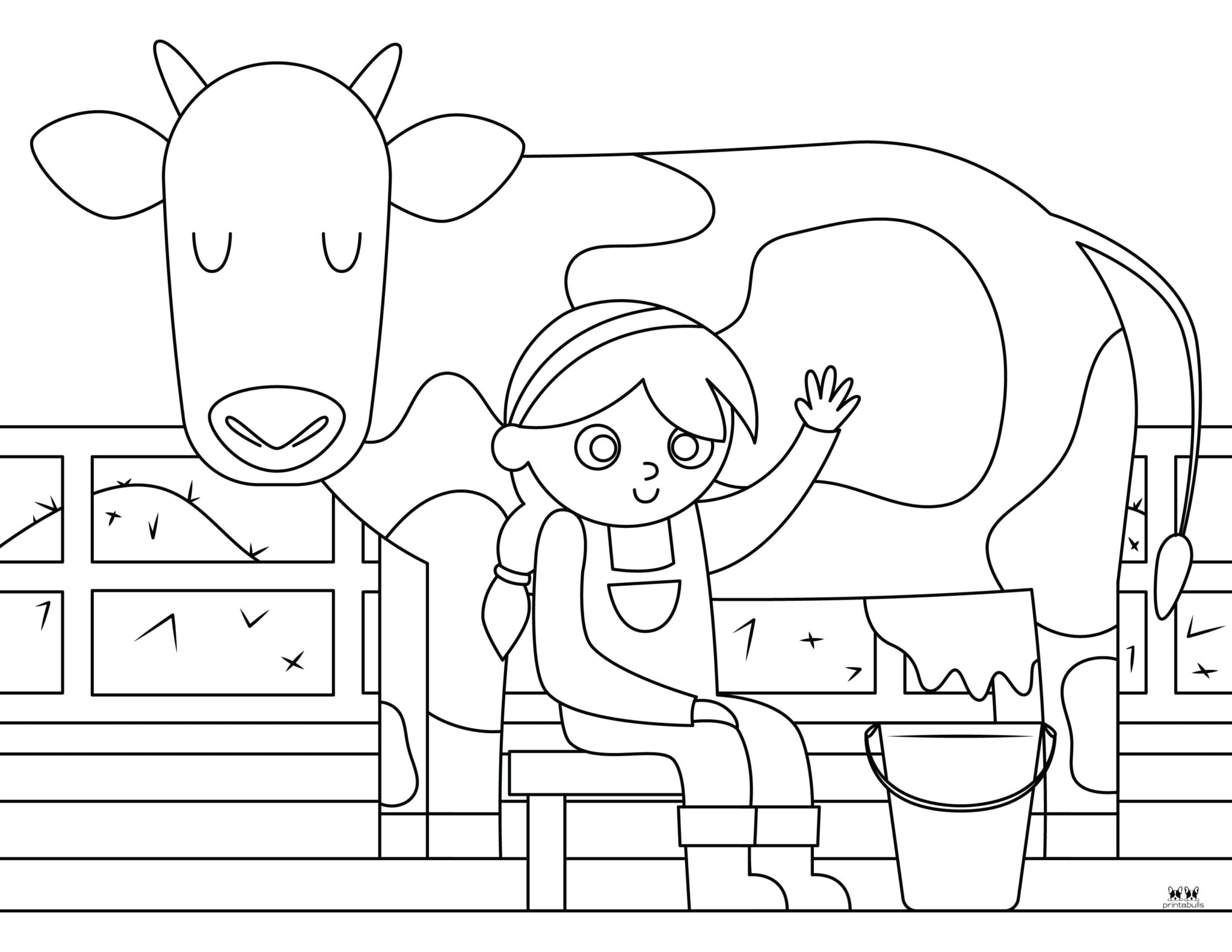 Cow & Highland Cow Coloring Pages - 40 Pages | Printabulls