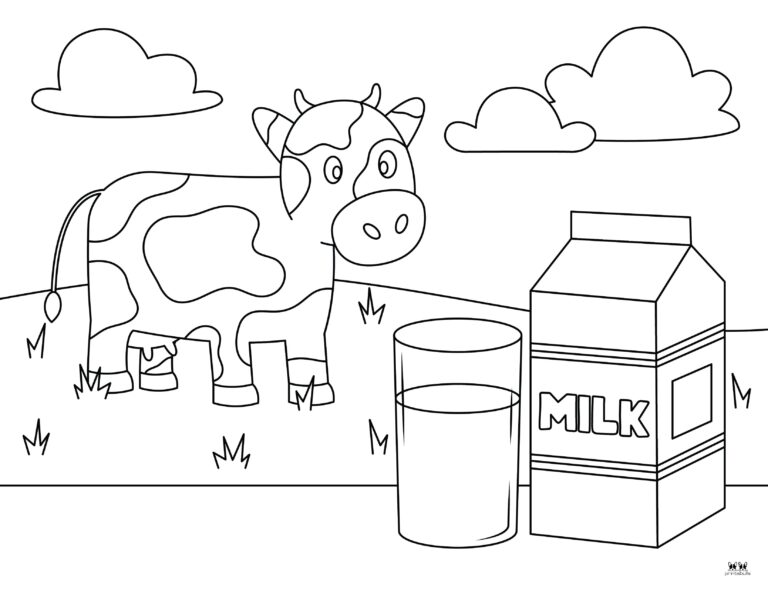 Cow & Highland Cow Coloring Pages - 40 Pages | Printabulls