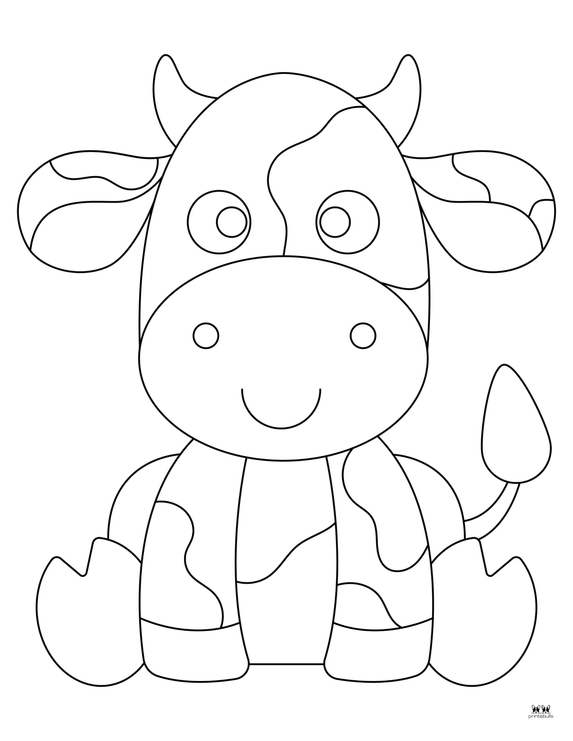 Cow & Highland Cow Coloring Pages - 40 Pages | Printabulls