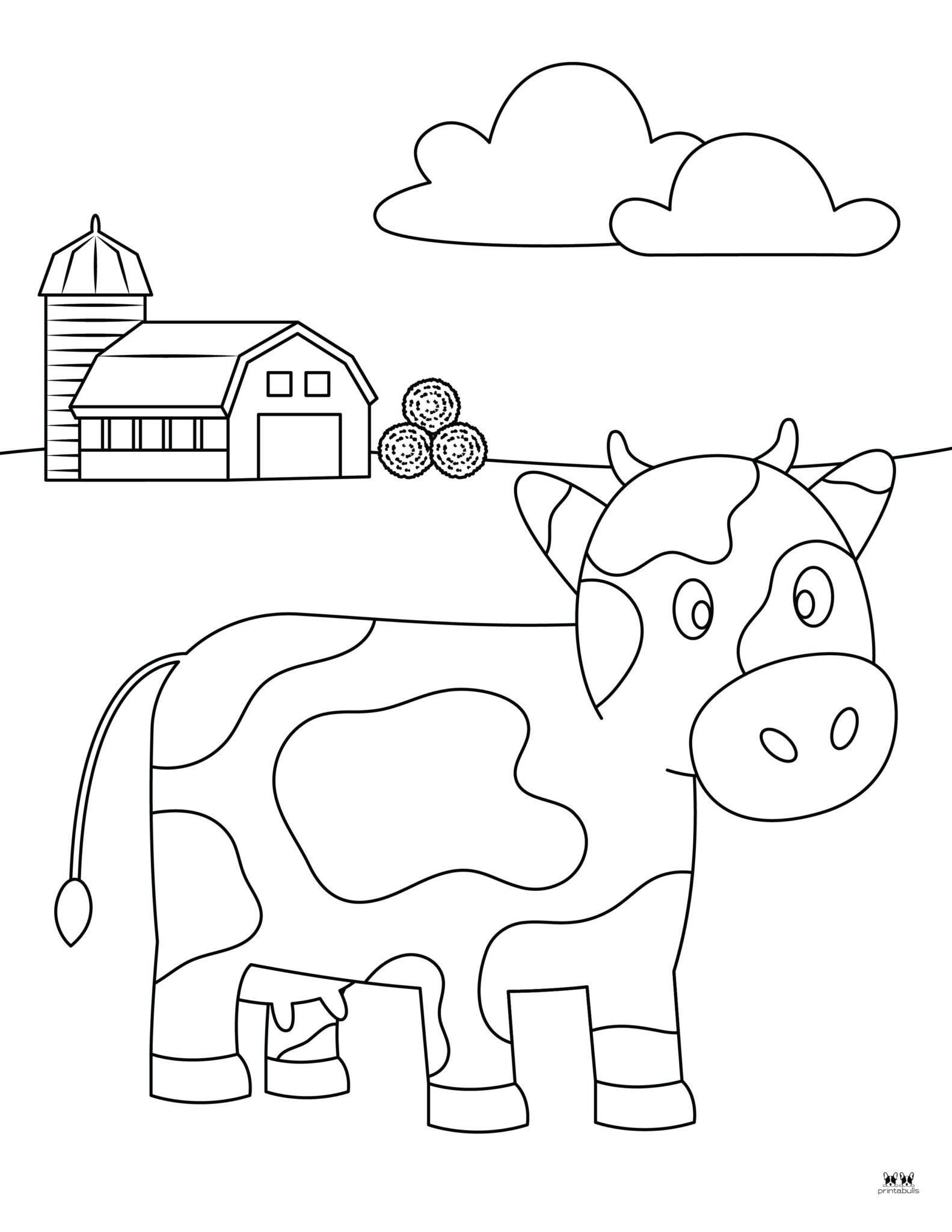 Cow & Highland Cow Coloring Pages - 40 Pages | Printabulls