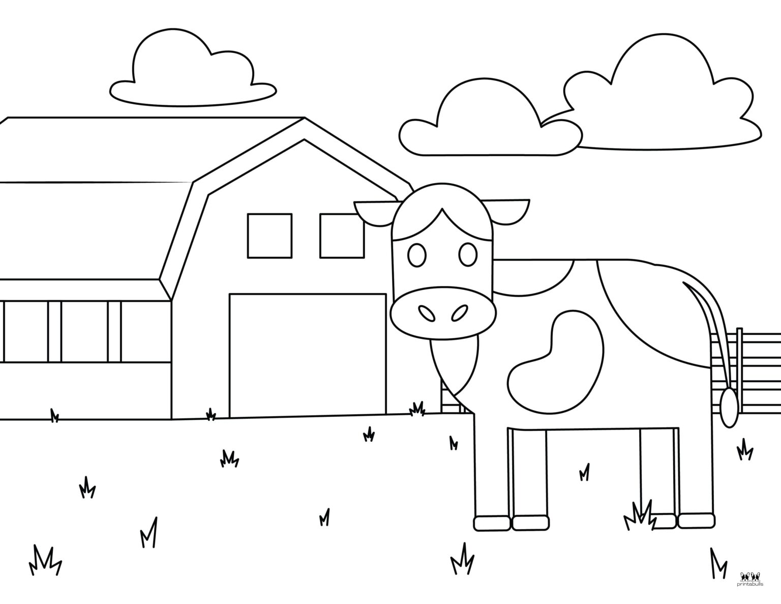 Cow & Highland Cow Coloring Pages - 40 Pages 