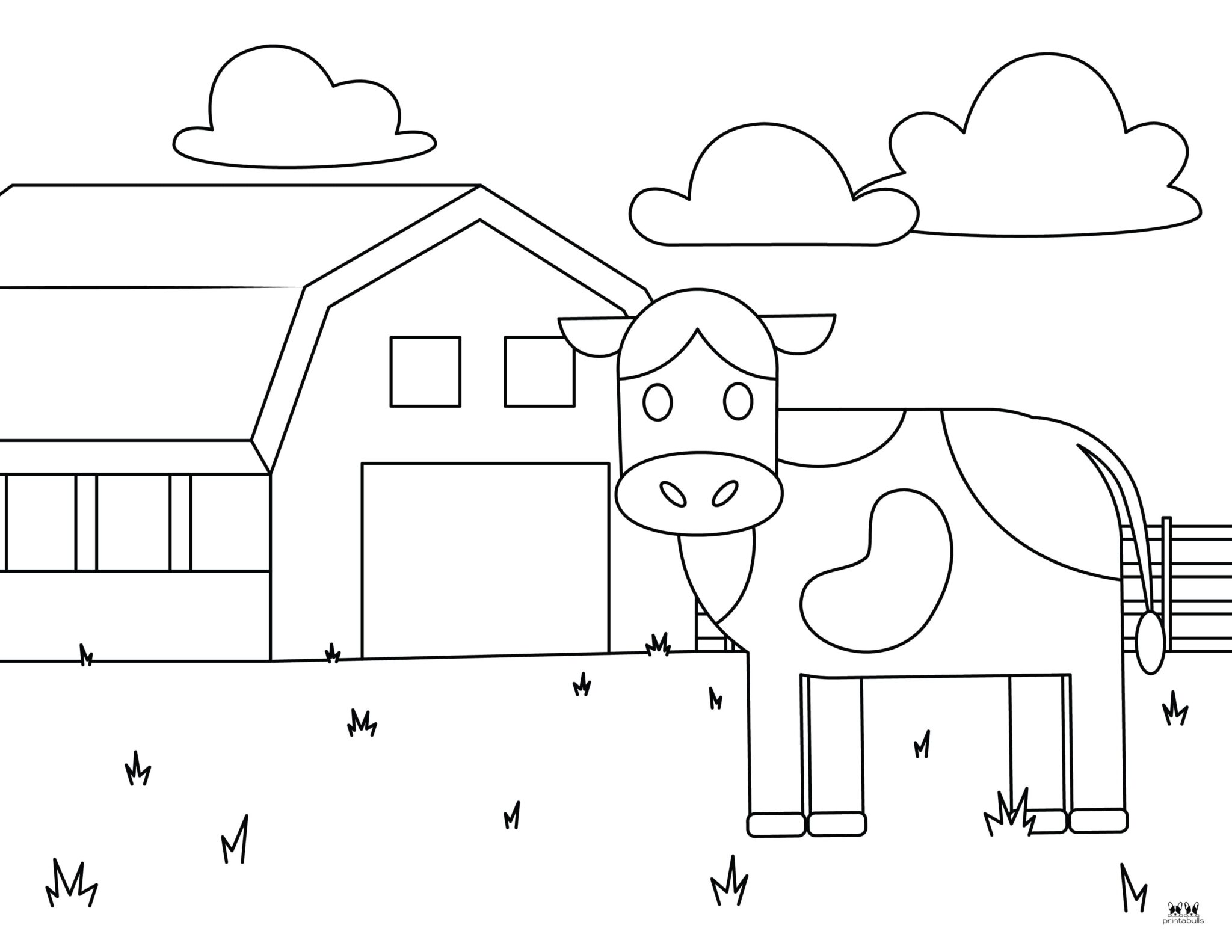 Cow & Highland Cow Coloring Pages - 40 Pages | Printabulls