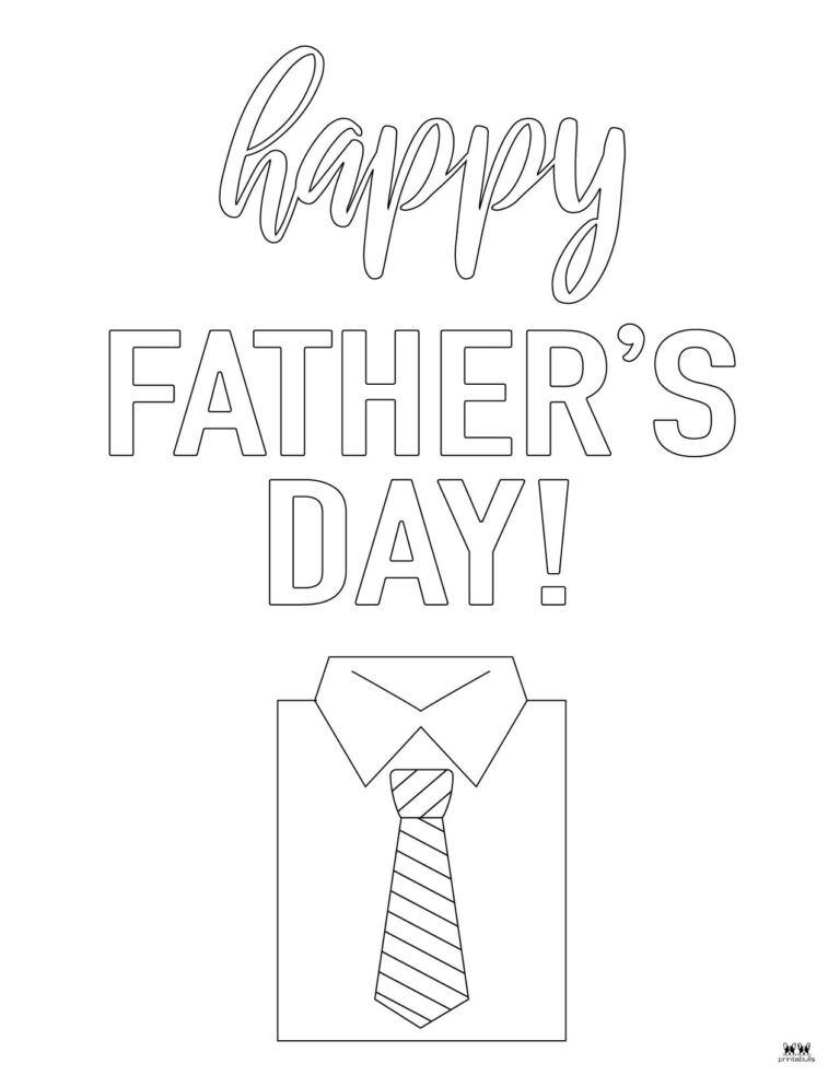 Father's Day Coloring Pages - 50 FREE Pages | Printabulls