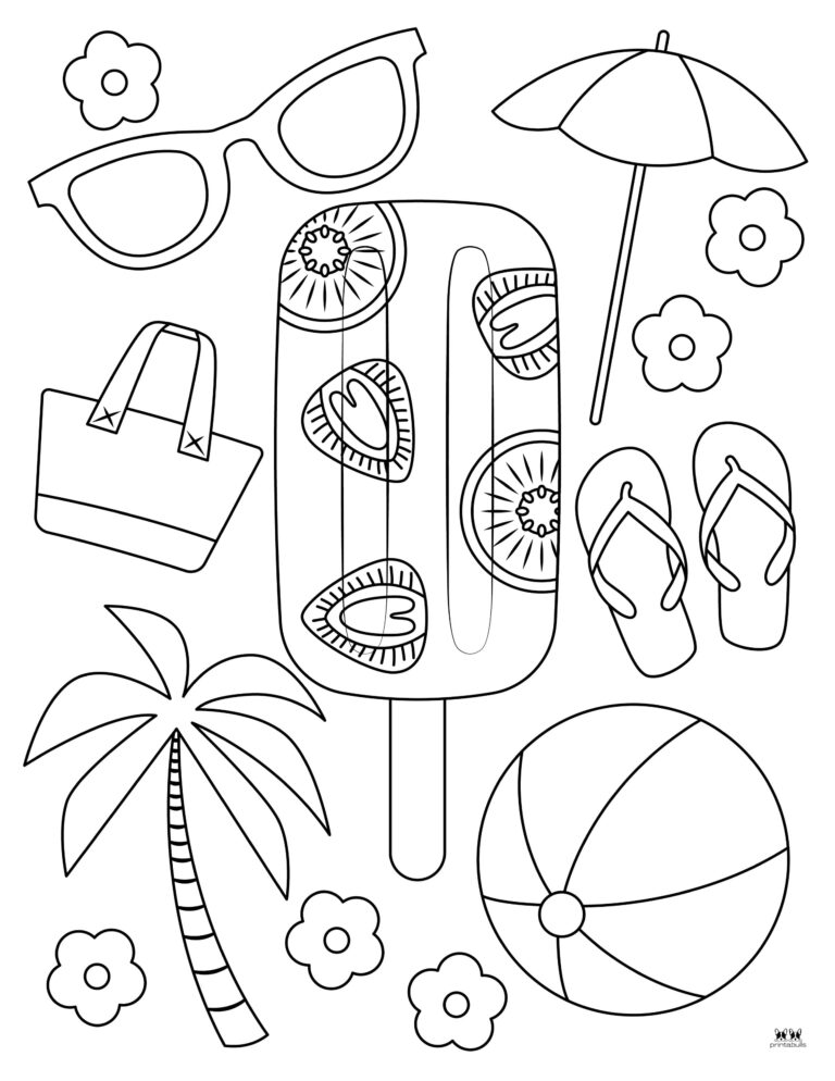 Popsicle Coloring Pages - 25 FREE Printables | Printabulls