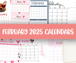 printable february 2025 calendars