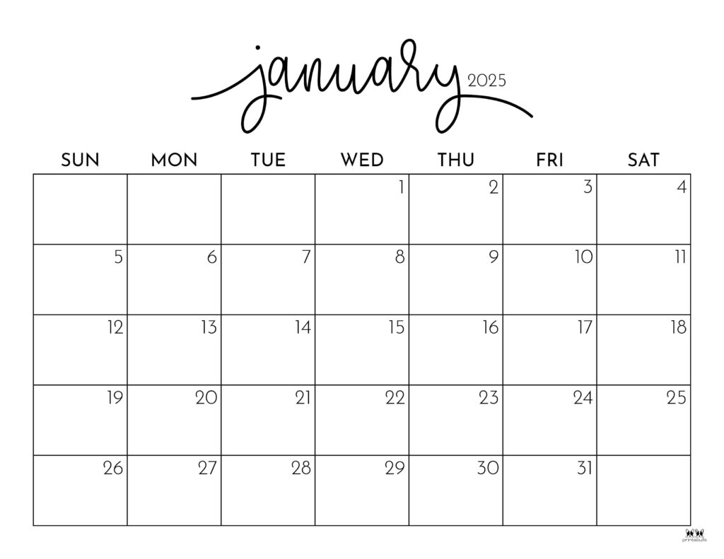 Printable-January-2025-Calendar-Style-1