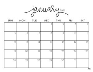 January 2025 Calendars - 107 Free Printables 