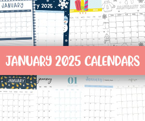 printable january 2025 calendars