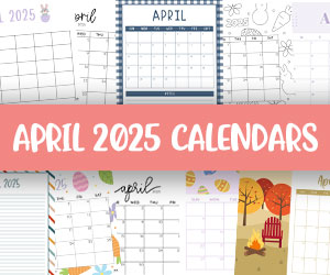 printable april 2025 calendars