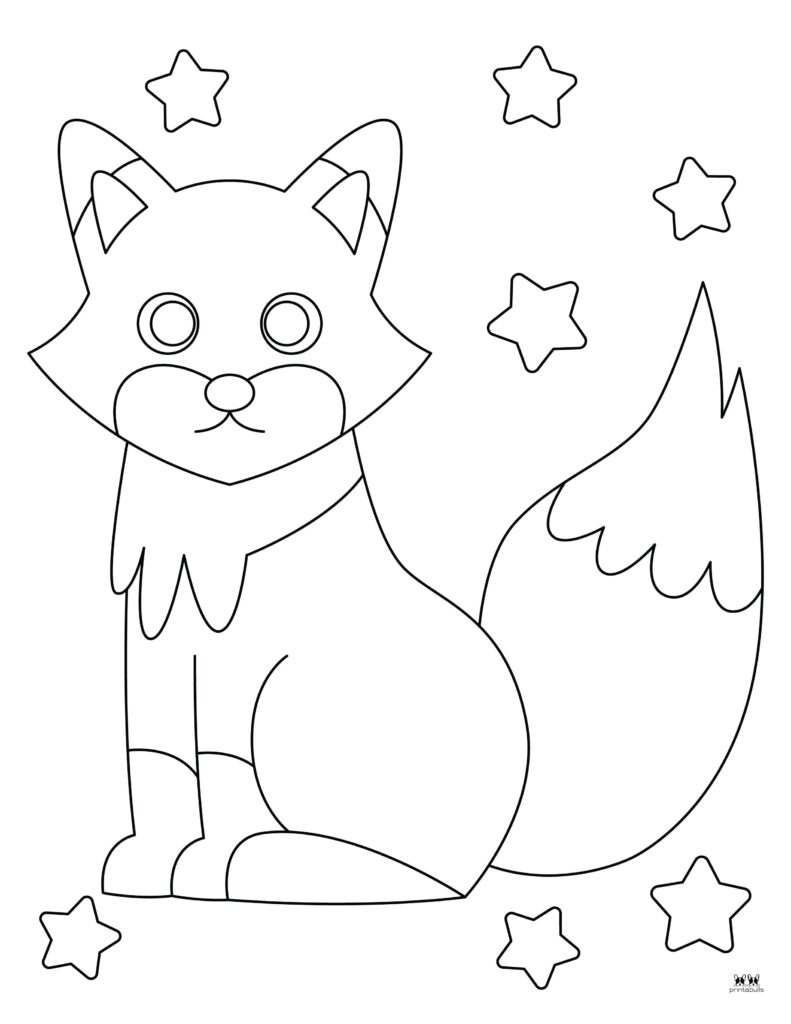 Printable-Fox-Coloring-Page-1