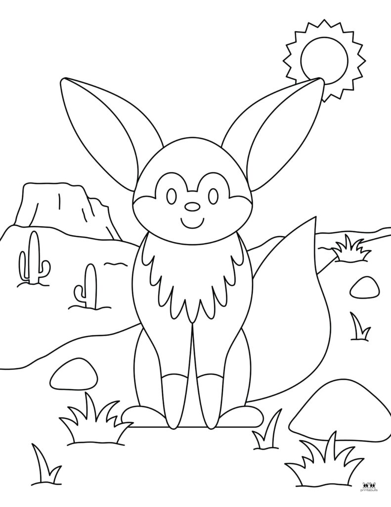 Printable-Fox-Coloring-Page-2