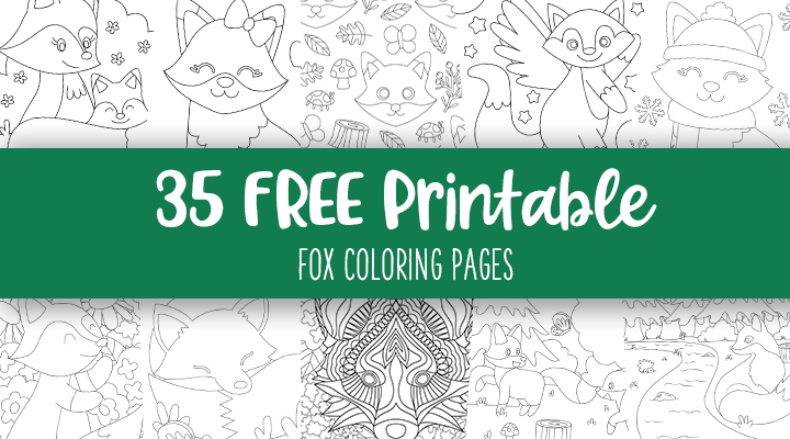 Printable-Fox-Coloring-Pages-Feature-Image