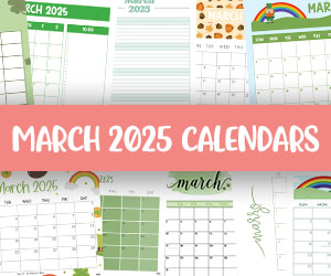 printable march 2025 calendars