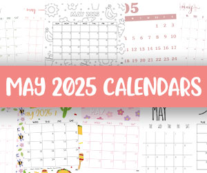 printable may 2025 calendars