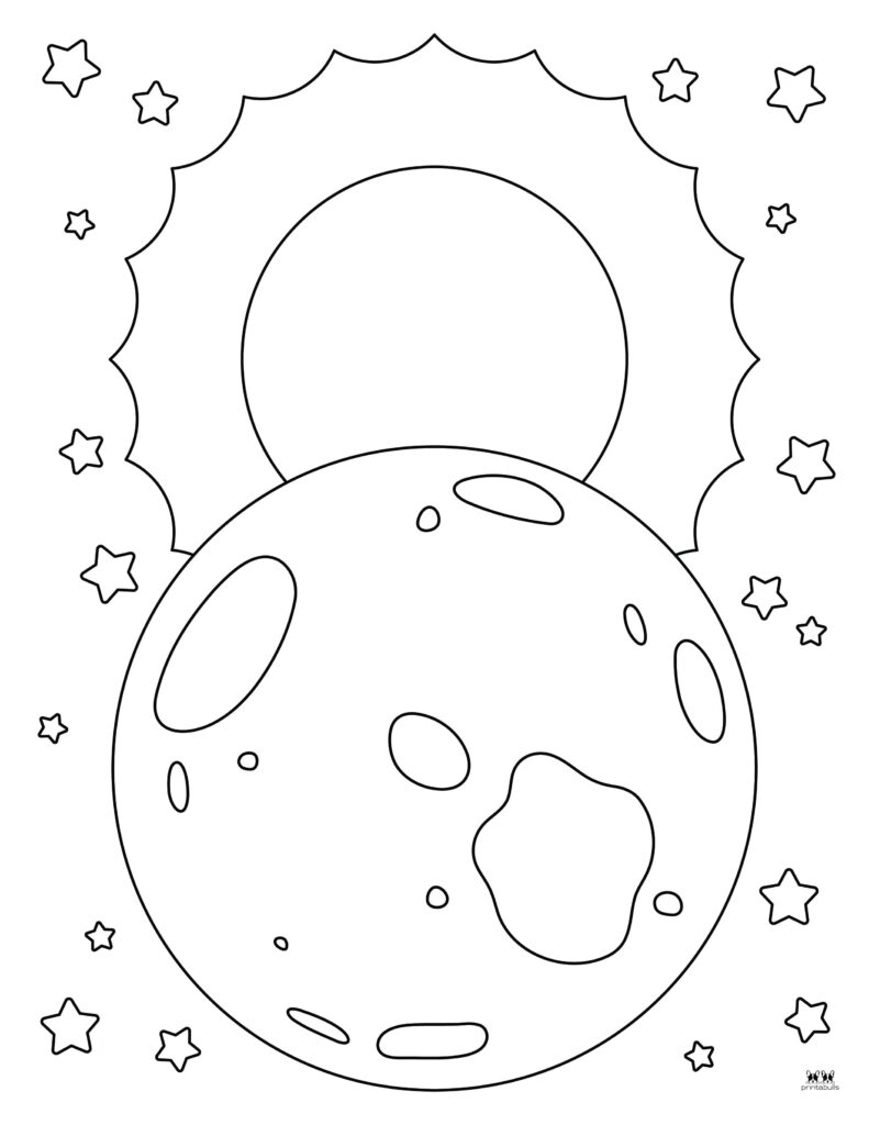 moon coloring page