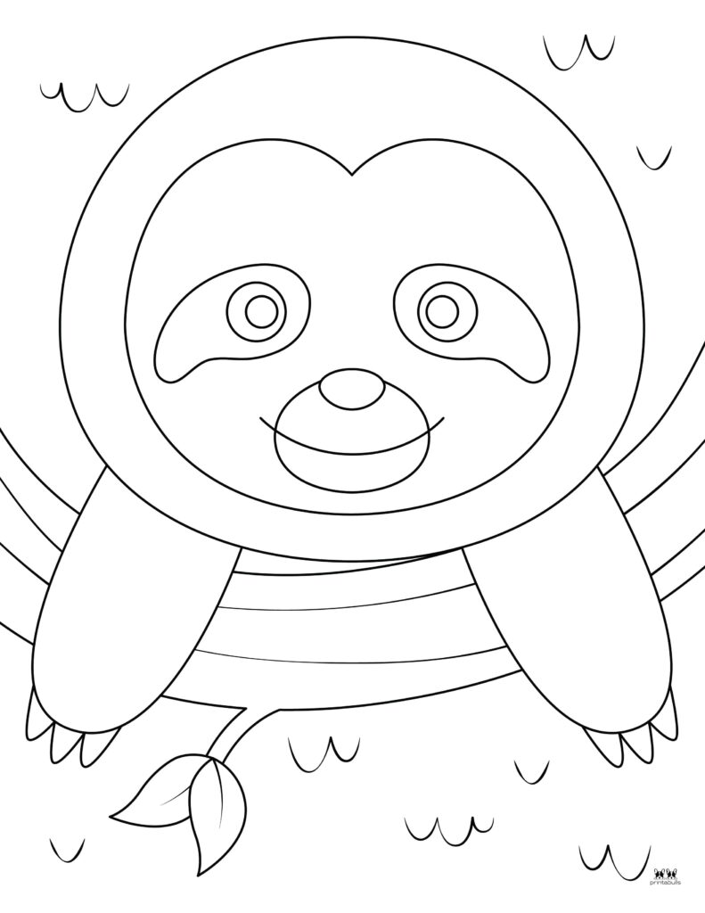 Printable-Sloth-Coloring-Page-1