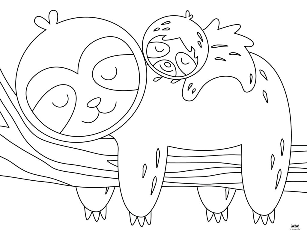 Printable-Sloth-Coloring-Page-9