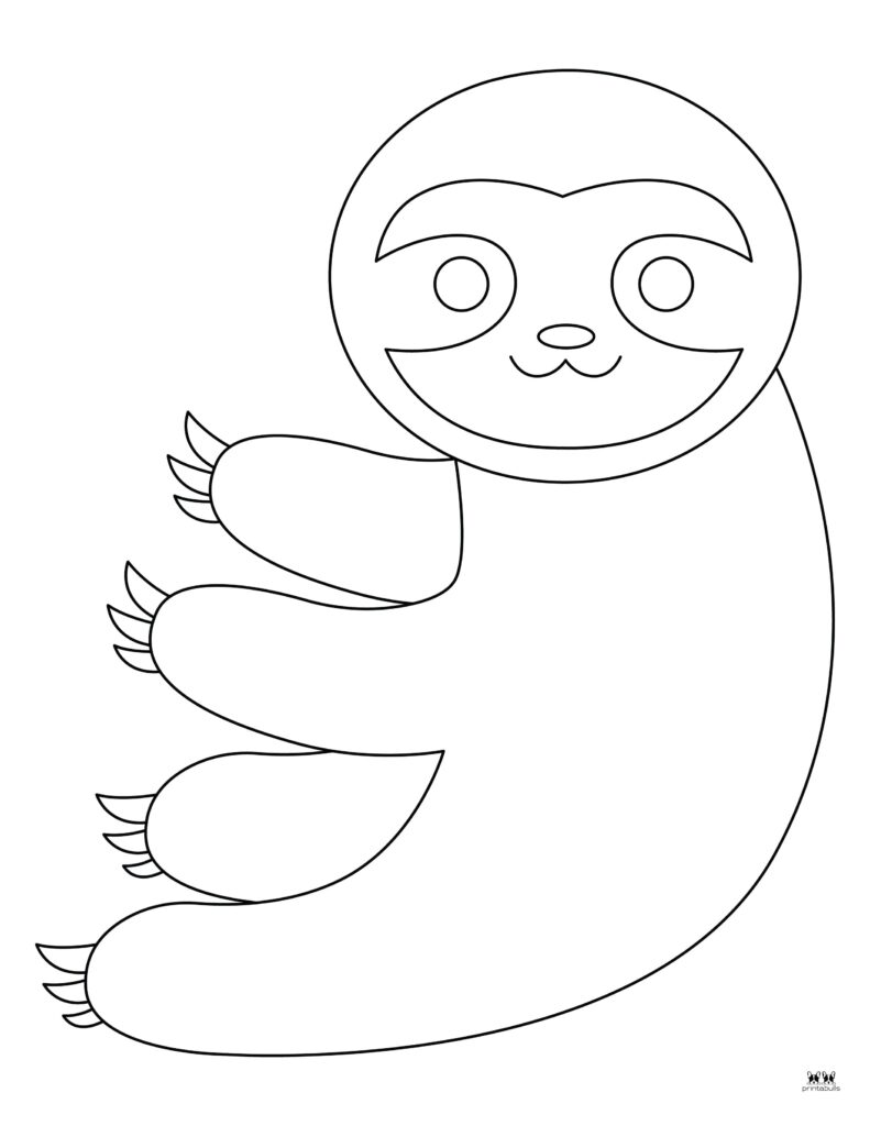 Printable-Sloth-Template-1