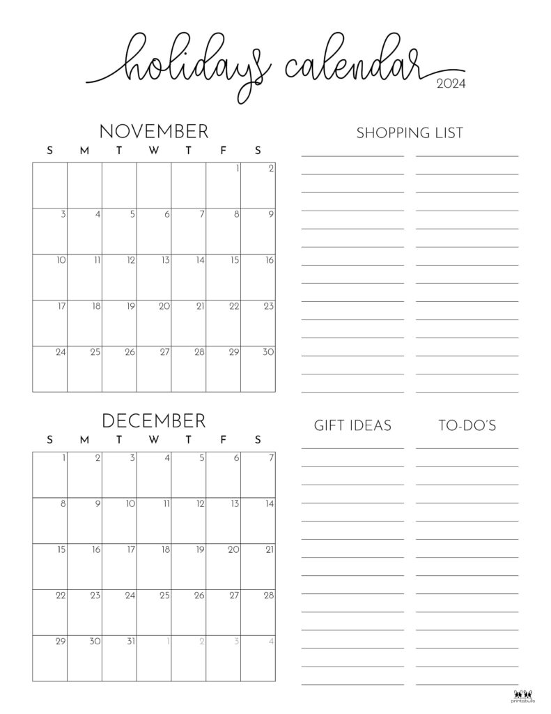 Printable-November-December-2024-Calendars-Additions-1