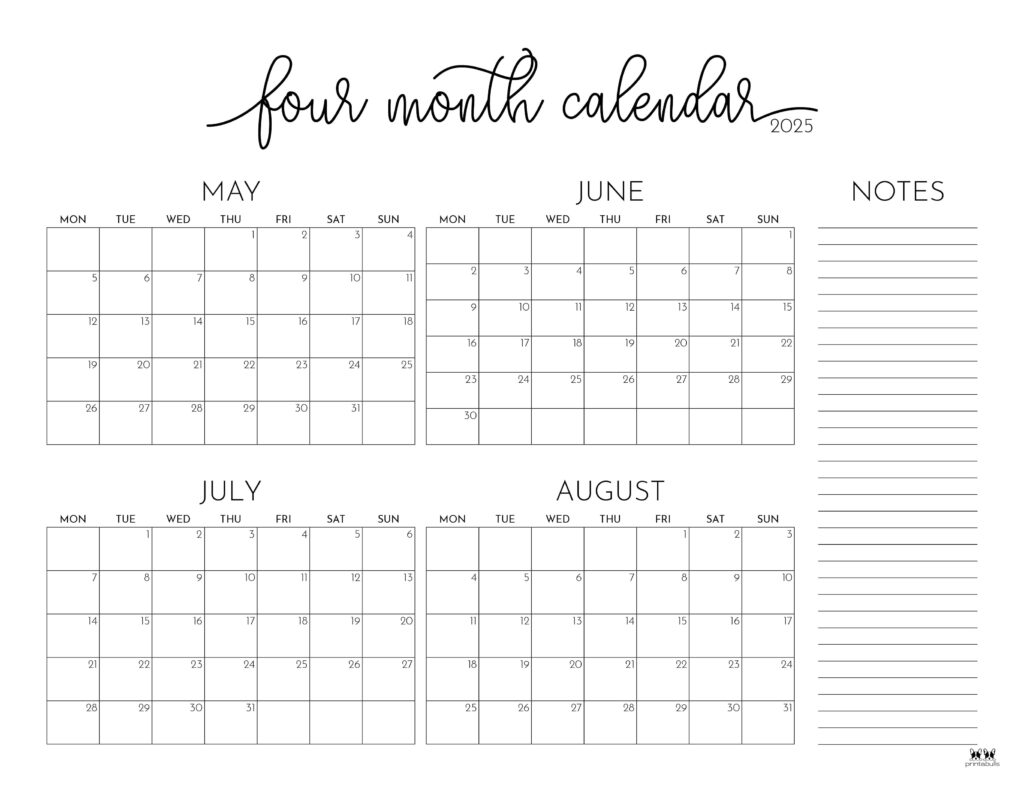 Printable-2025-Four-Month-Calendar-23