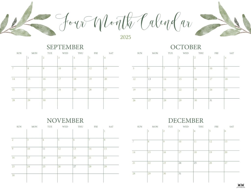 Printable-2025-Four-Month-Calendar-26