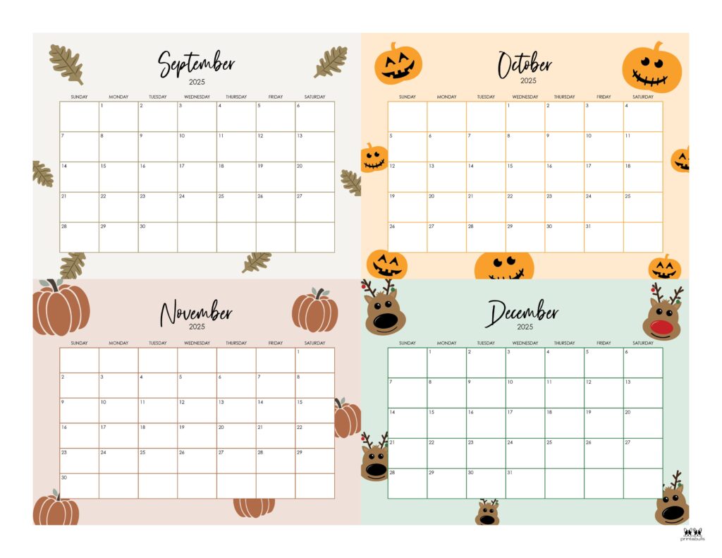 Printable-2025-Four-Month-Calendar-28