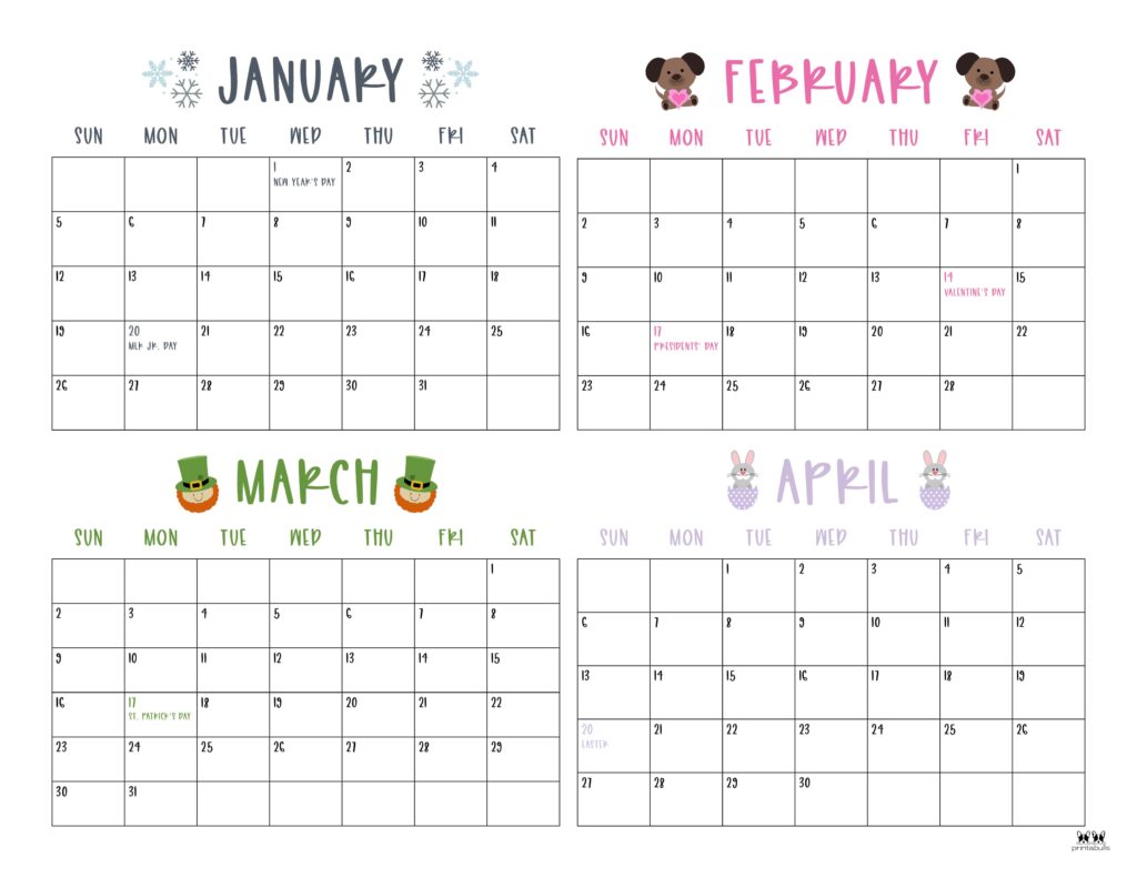 Printable-2025-Four-Month-Calendar-5