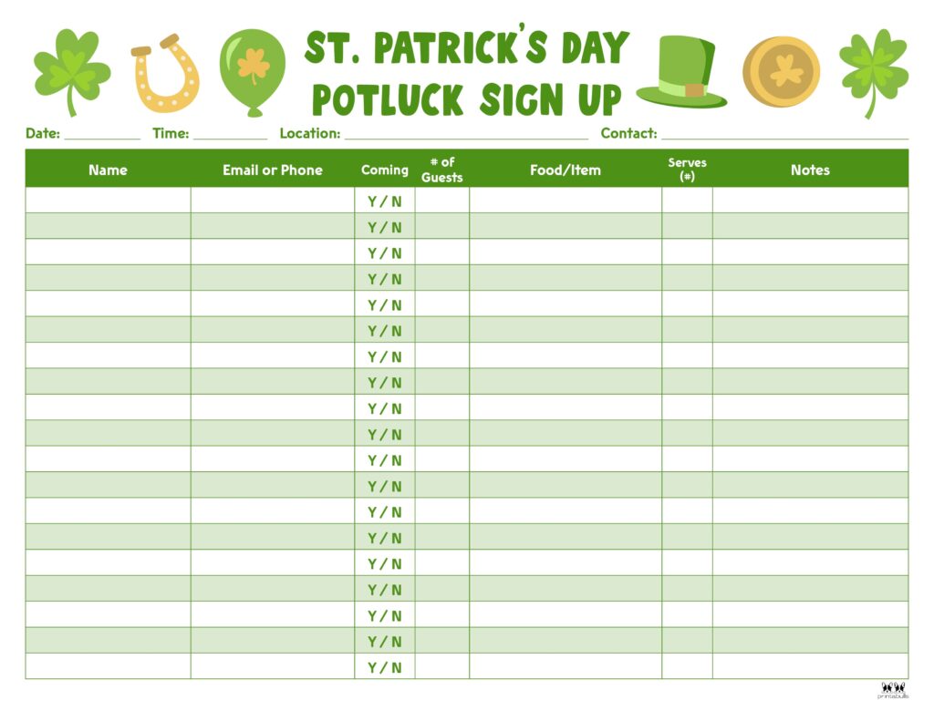 Printable-St-Patricks-Day-Potluck-Sign-Up-Sheet-3