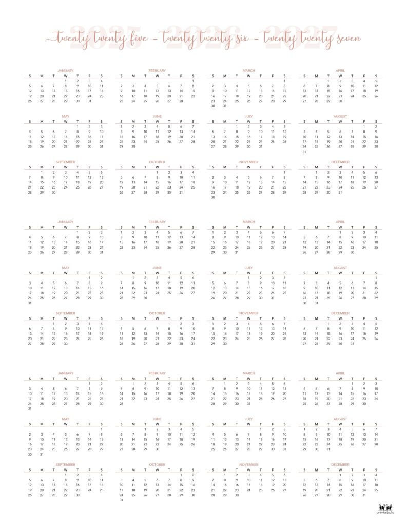 Printable-2025-2027-Three-Year-Calendar-Portrait-Style-5