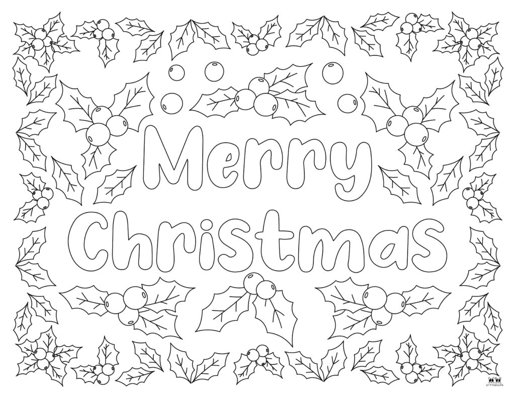 Printable-Holly-Coloring-Page-4