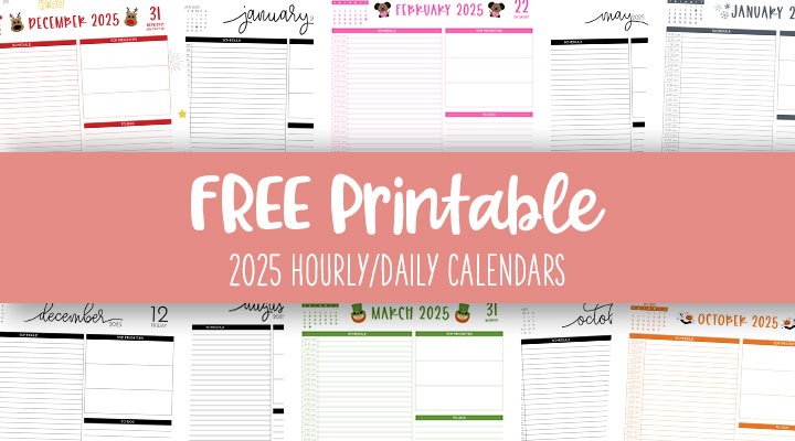 Printable-Hourly-Daily-2025-Calendars-Feature-Image