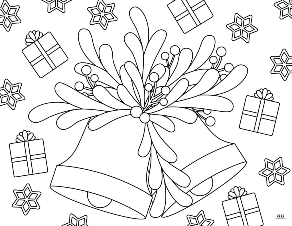 Printable-Mistletoe-Coloring-Page-2