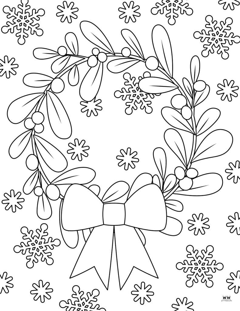 Printable-Mistletoe-Coloring-Page-3