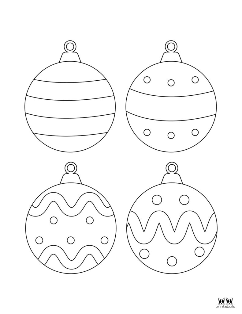 Printable Christmas Ornament-Set 1-UC