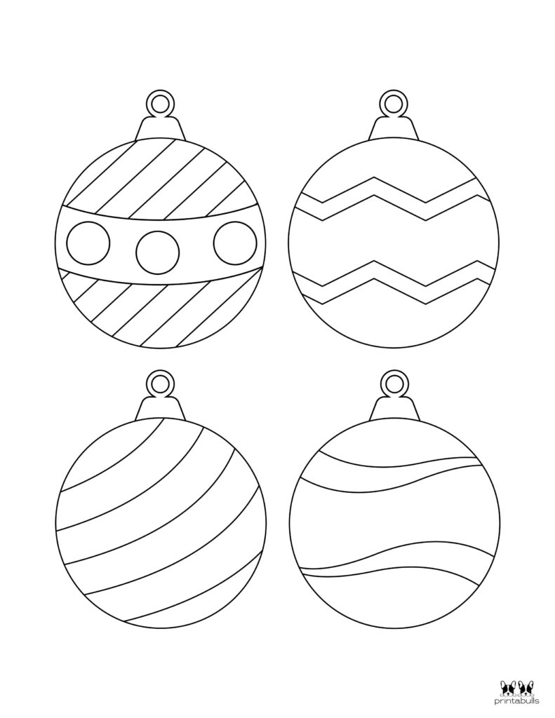 Printable Christmas Ornament-Set 4-UC