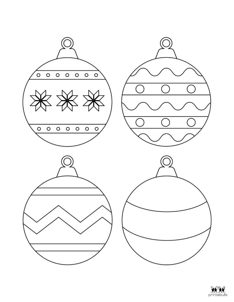 Printable Christmas Ornament-Set 6-UC