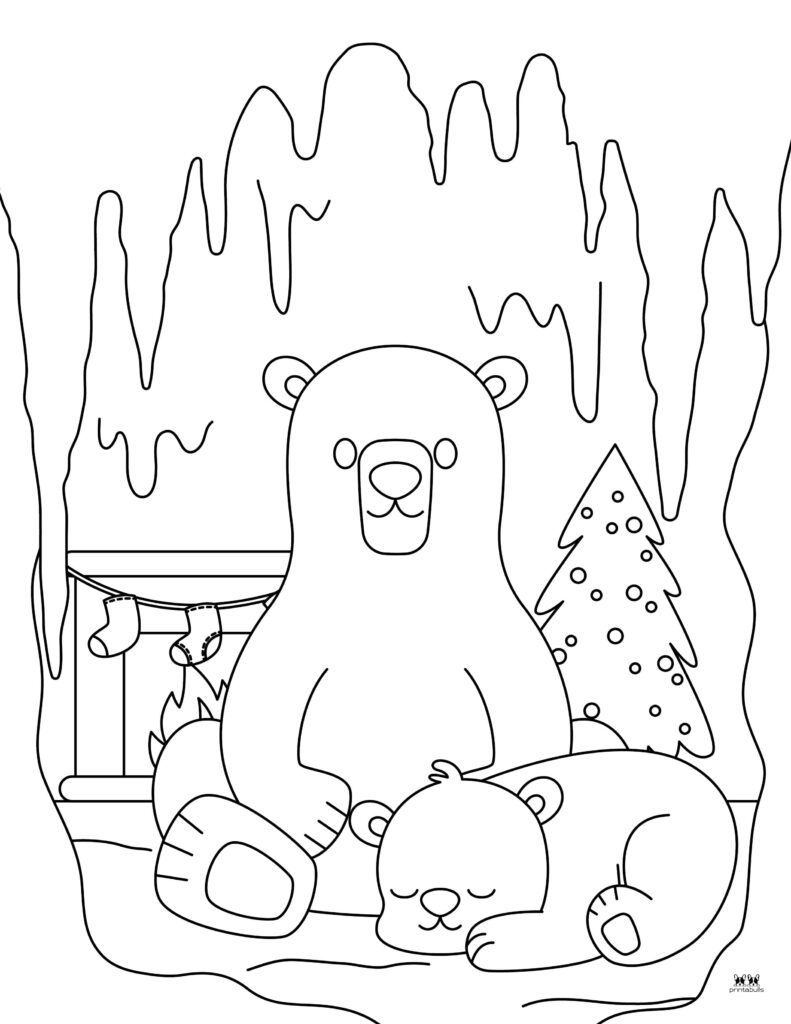 Printable-Polar-Bear-Coloring-Page-2