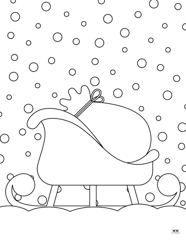 Printable-Sleigh-Coloring-Page-1