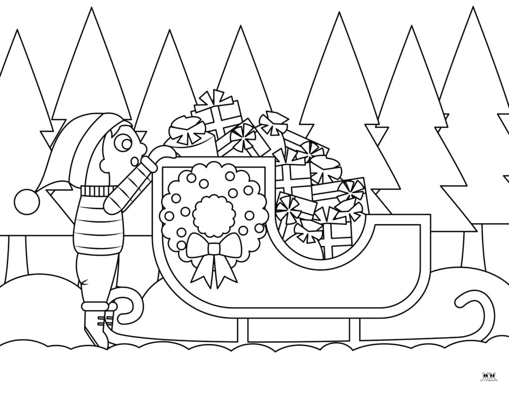 Printable-Sleigh-Coloring-Page-11