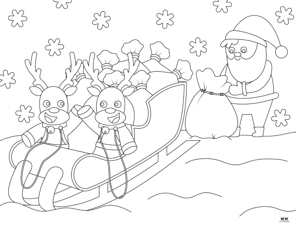 Printable-Sleigh-Coloring-Page-16