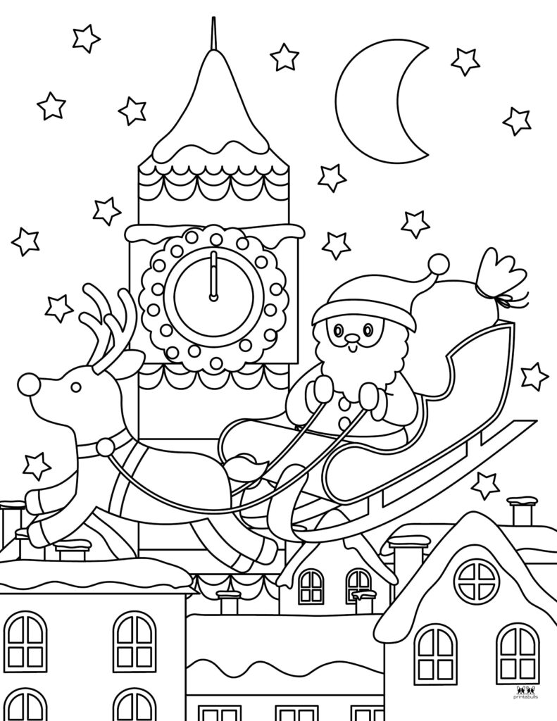 Printable-Sleigh-Coloring-Page-7