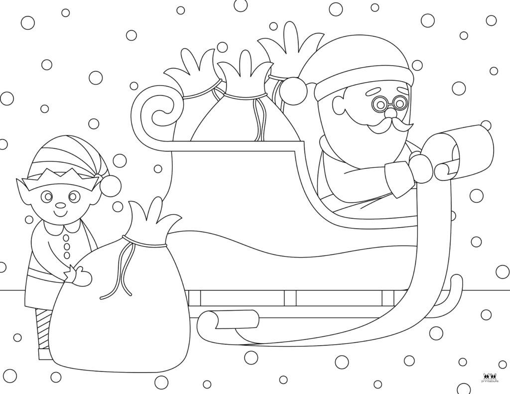 Printable-Sleigh-Coloring-Page-9