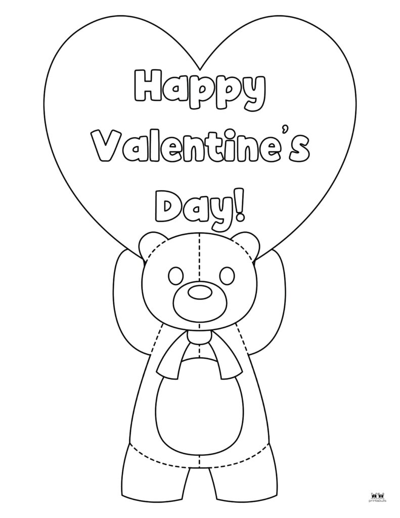 Printable-Teddy-Bear-Valentines-Day-Coloring-Page-1