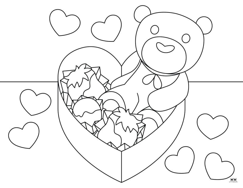 Printable-Teddy-Bear-Valentines-Day-Coloring-Page-14