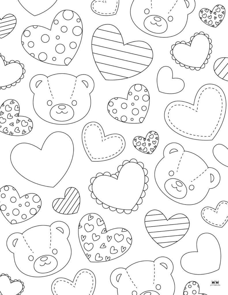 Printable-Teddy-Bear-Valentines-Day-Coloring-Page-4