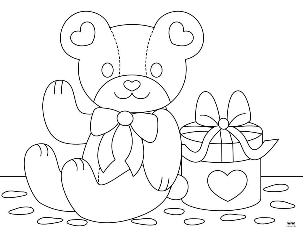 Printable-Teddy-Bear-Valentines-Day-Coloring-Page-5