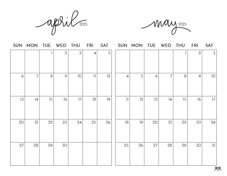 Printable-Two-Month-April-May-2025-Calendars-1